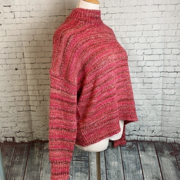 J. Crew 90's style Space-dyed mockneck sweater SZ small Grunge Y2K Preppy - Picture 8 of 14